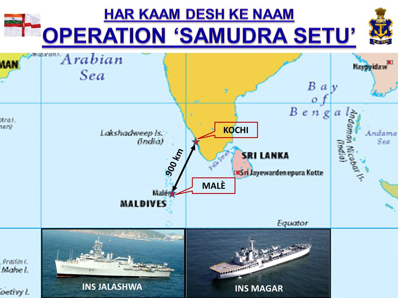 Indian Navy launches Ops 'Samudra Setu'